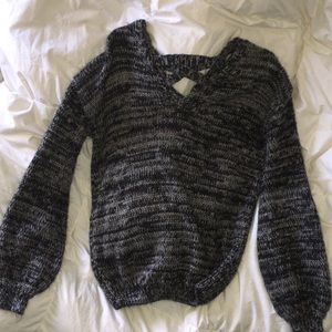 Black and white sweater